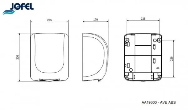 Электросушитель для рук JOFEL AA19600