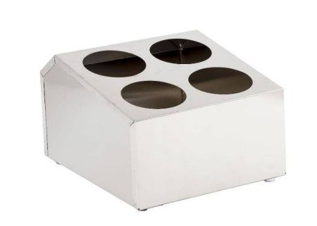 Емкость для столовых приборов MGsteel 70433 4 стакана 30,5*16,5*19,5см нерж.