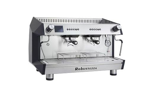 Кофемашина Robustezza BZA2E высокая группа, черная сталь, дисплей, 380В