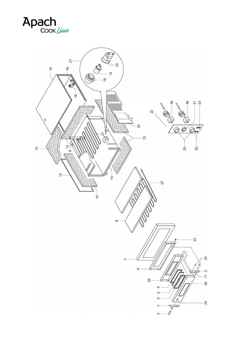 Деталировка Apach Cook Line AMM4X