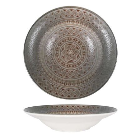 Тарелка глубокая Bonna Damasquino S-MT-DMSGRM24CK d240мм