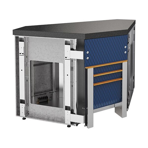 Прилавок нейтральный угловой 90 внутренний RU20AS90 Case 1430х680х830мм