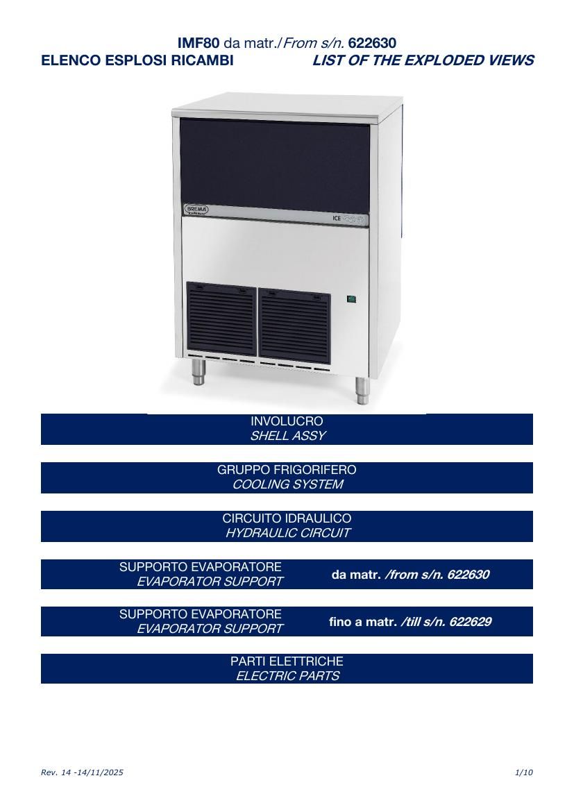 Деталировка Brema IMF80