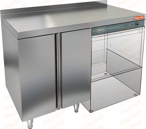 Стол под посудомоечную машину Hicold НБМСЗКП-12/6П