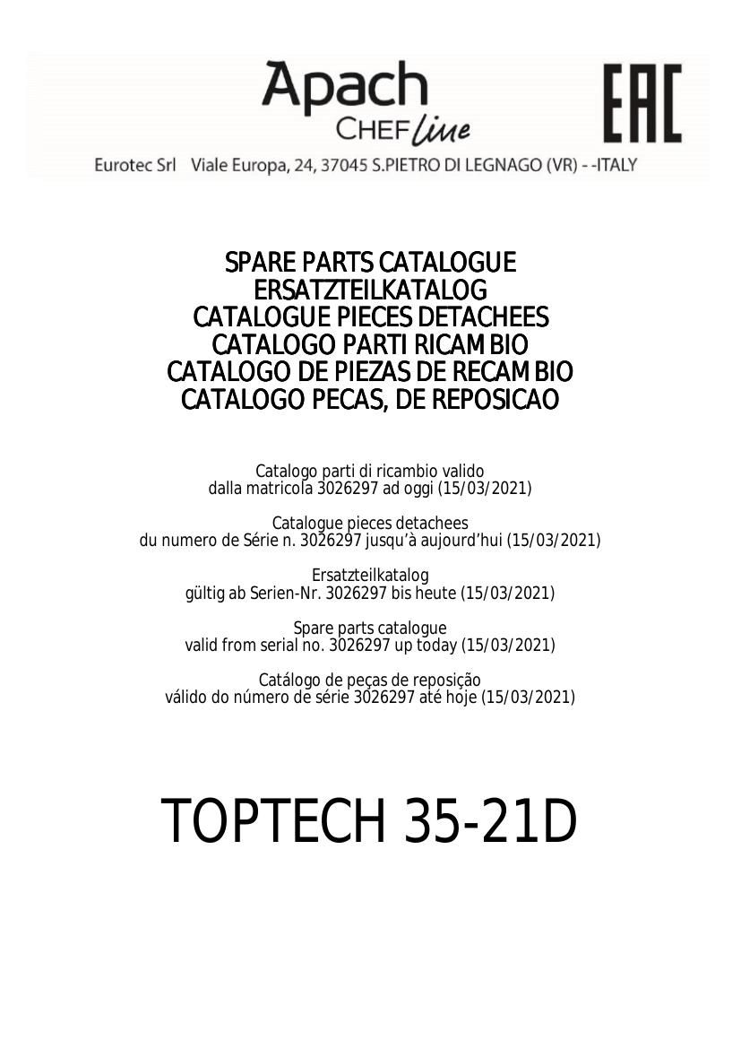 Деталировка Apach Chef Line LGTT50 DD DP TF