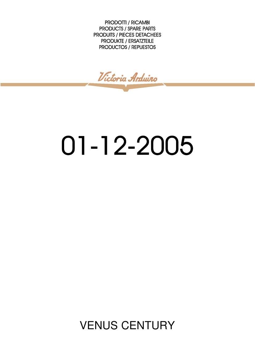 Деталировка Victoria Arduino Venus Century, ред. 2005
