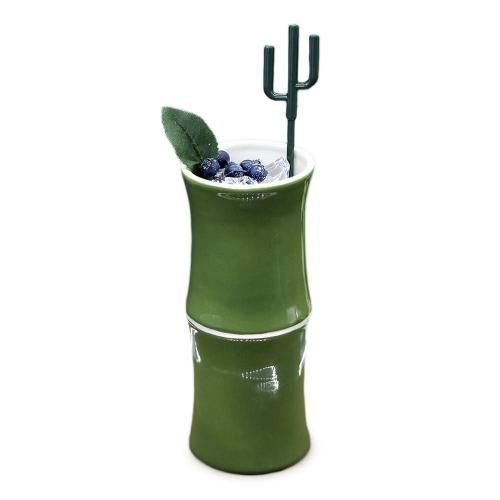 Бокал для коктейля Тики Barbossa Tiki0055 320мл d6.8см h16.5см зеленый керамика