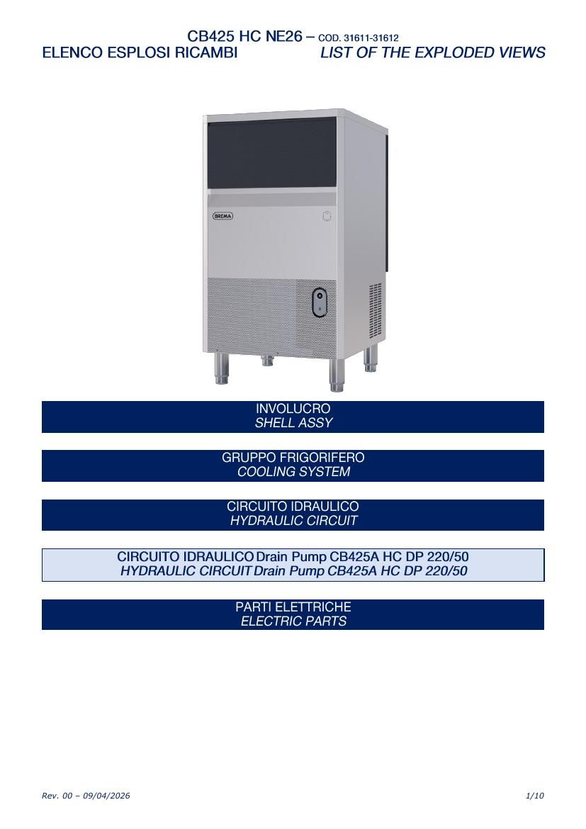 Деталировка Brema CB425 HC