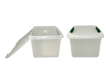 Контейнер для продуктов MGprof 1719 8,0л 30*23*16,5см с зеленым зажимом