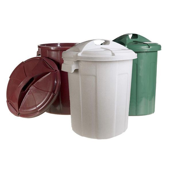 Бак для мусора Пластхозторг Б-65 65л с крышкой