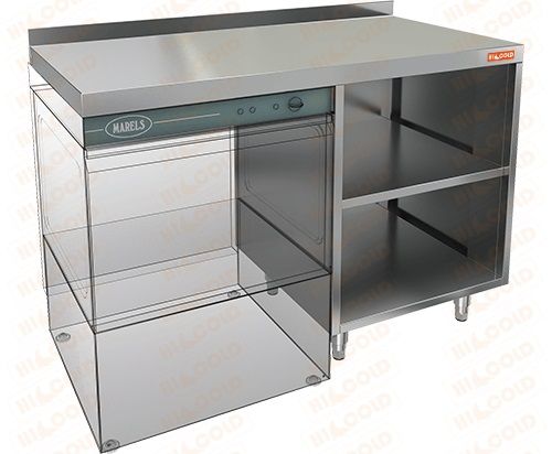 Стол под посудомоечную машину Hicold НБМСЗОКП-12/6Л