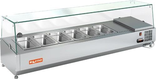 Витрина охлаждаемая для ингредиентов Hicold VRTG 1525 1/4