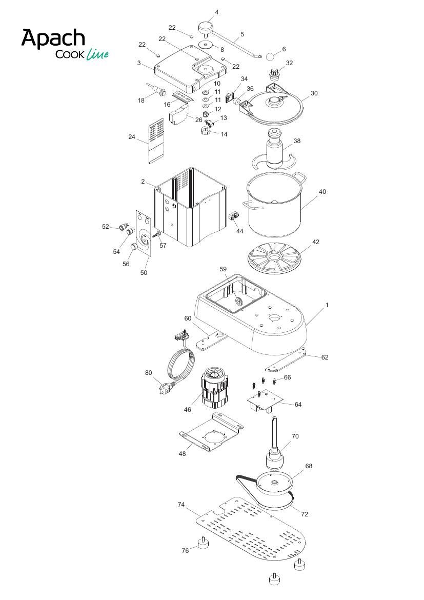 Деталировка Apach Cook Line ACTX6