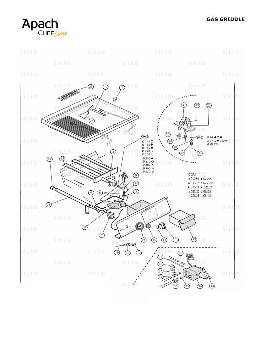 Деталировка Apach Chef Line SLFTG67CLRTCS