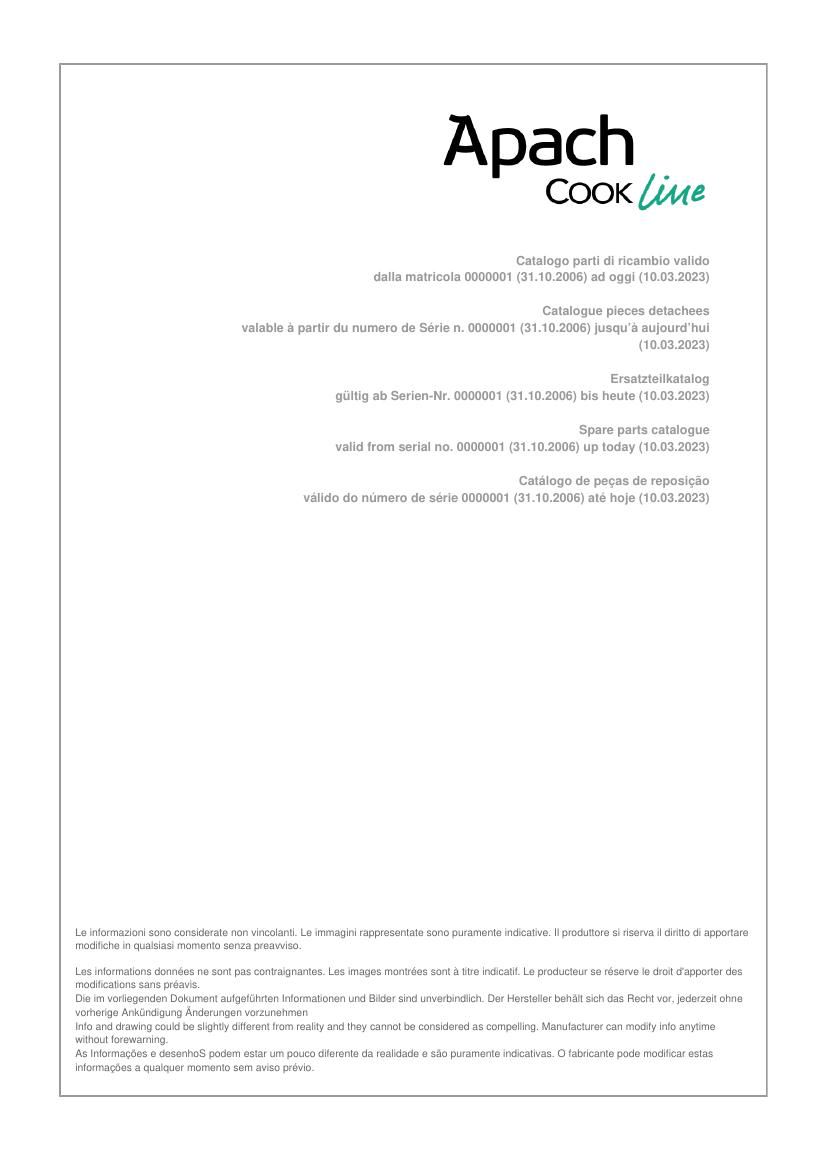 Деталировка Apach Cook Line APBE-47T/PL