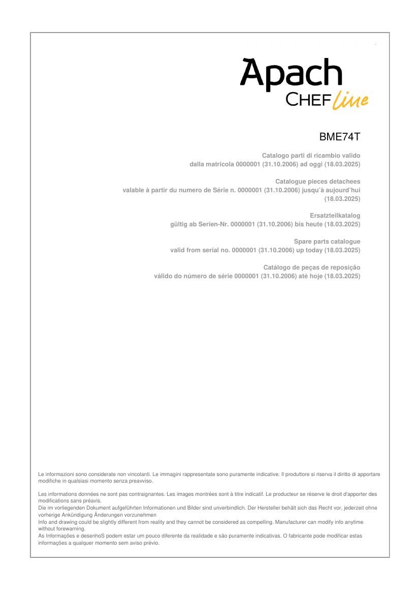 Деталировка Apach Chef Line GLBME47P