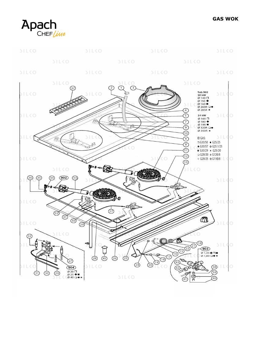 Деталировка Apach Chef Line SLRWG107PCS
