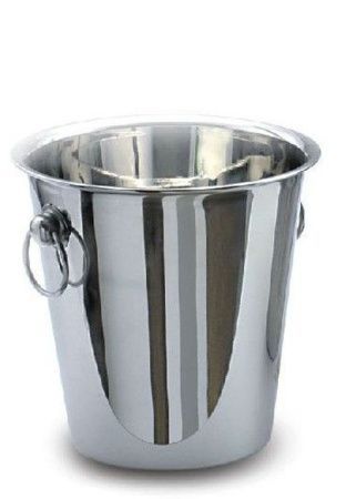 Ведро для шампанского MGsteel 38696 4л нерж. d=210/130мм h=205мм с кольцами для бутылки