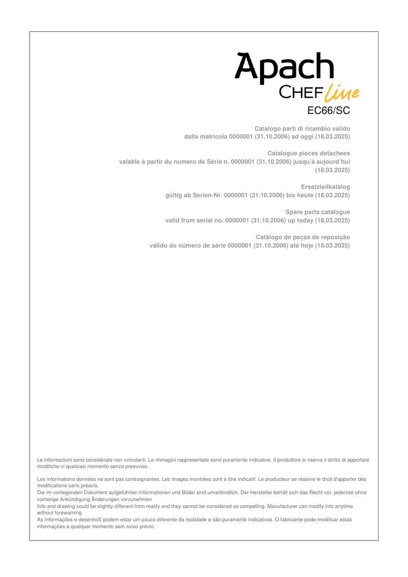 Деталировка Apach Chef Line GLPCE66M