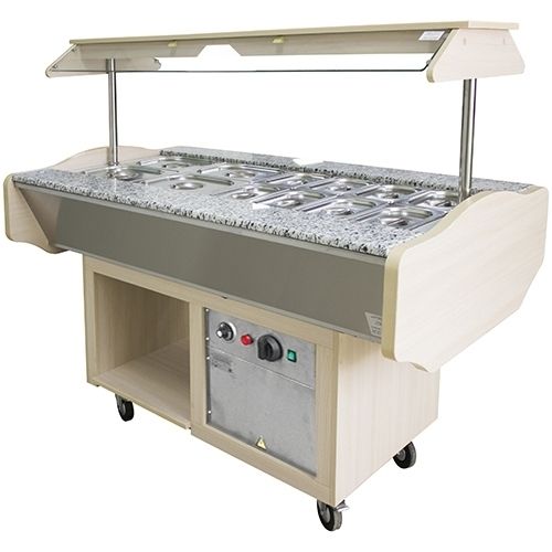 Мармит вторых блюд ПищТех Гранит МЭП-2Б-ШС-Г Молочный дуб