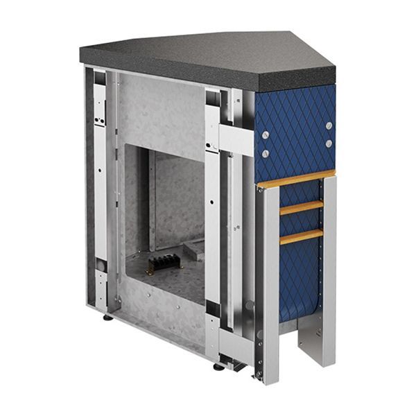 Прилавок нейтральный угловой 45 внутренний RU20AS45 Case 780х740х830мм