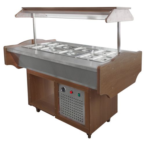 Шведский стол охлаждаемый ПищТех СОЭП-ШС Орех