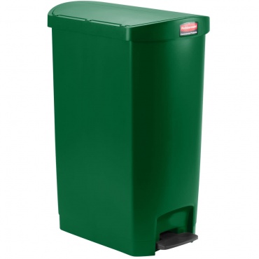 Контейнер Rubbermaid Slim Jim Step-On 1883587 с педалью 68 л зеленый