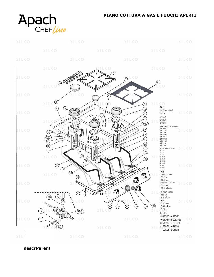 Деталировка Apach Chef Line SLRRG127IK