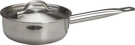 Сотейник с крышкой MGsteel 46647 1,6л нерж. d=19,5см h=6,5см тройное дно (индукция)