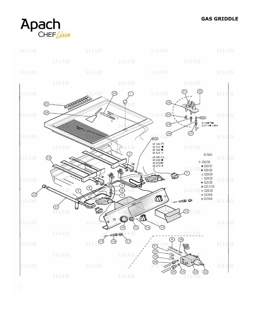 Деталировка Apach Chef Line SLFTG89CLRTCS