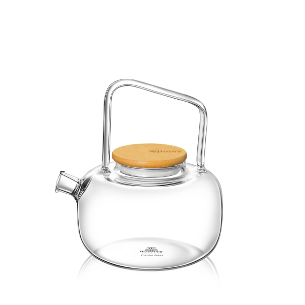 Чайник заварочный Wilmax Thermo Glass WL‑888820 800мл крышка бамбук