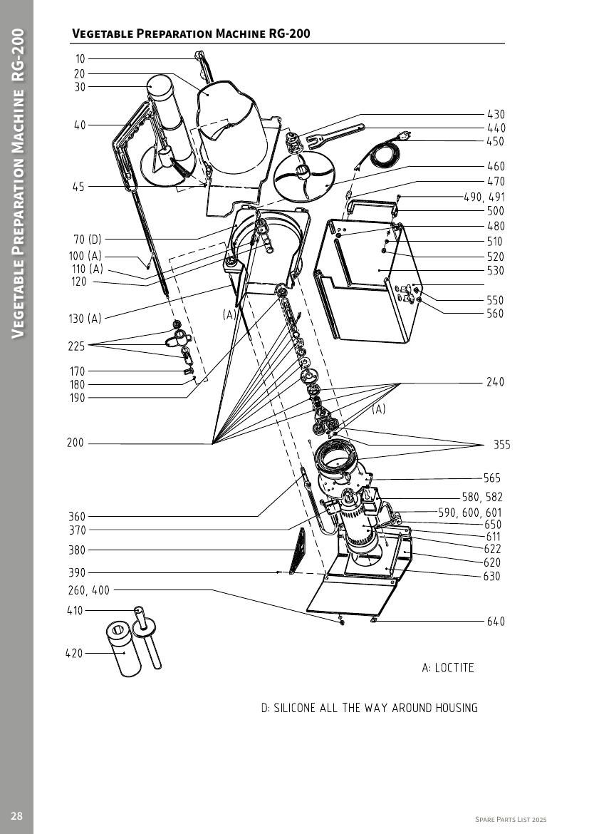 Деталировка Hallde RG-200