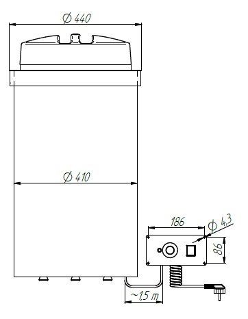 Диспенсер для тарелок встраиваемый Kocateq DM94976/3