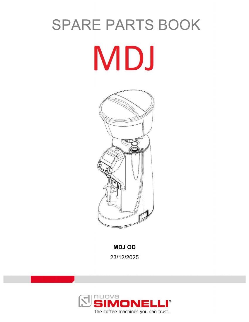 Деталировка Nuova Simonelli MDJ On Demand