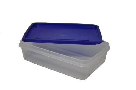 Контейнер для продуктов MGprof 1721 1,3л 22*14,5*6см с синей крышкой