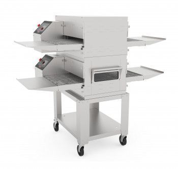 Печь конвейерная для пиццы Abat ПЭК-400П с дверцей, для установки в 2 яруса