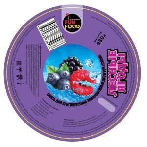 Смесь для приготовления десерта СЛАШ FunFood лесные ягоды 980г.