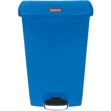 Контейнер Rubbermaid Slim Jim Step-On 1883595 с педалью 68 л синий