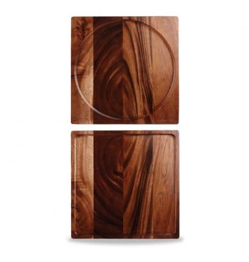 Блюдо деревянное Churchill Buffet Wood ZCAWPB121 33,5х33,5см двухстороннее