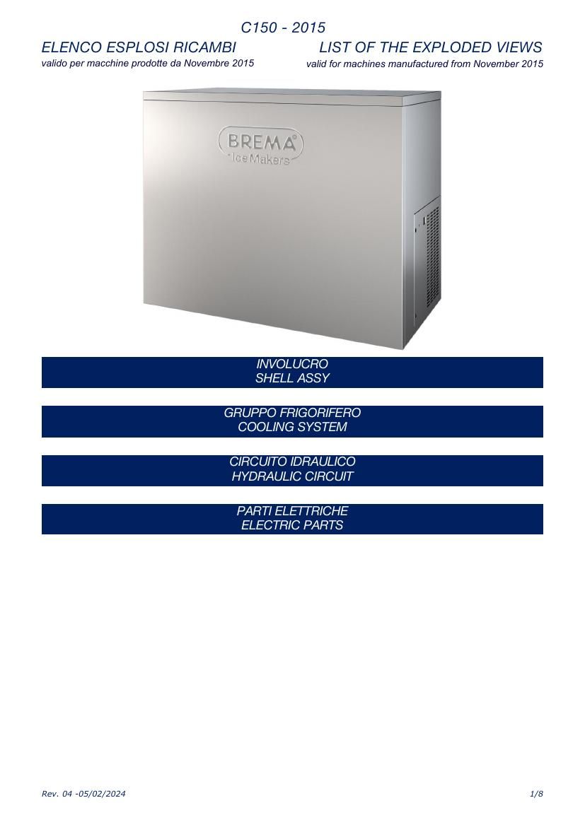 Деталировка Brema C150