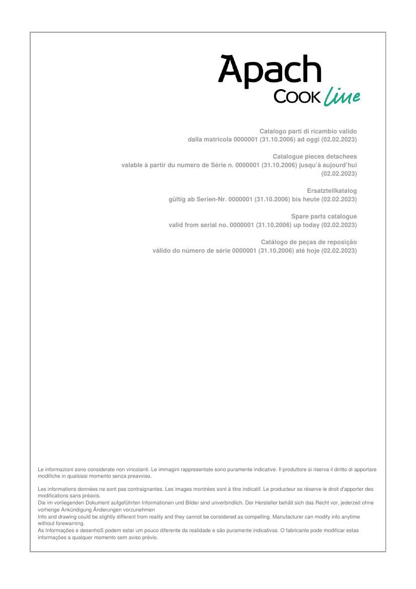 Деталировка Apach Cook Line APKE-89I-100L/PL