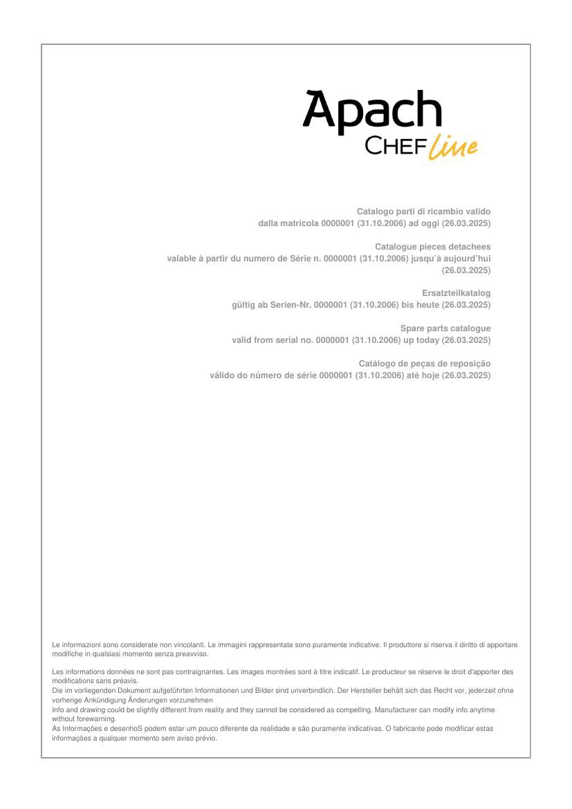 Деталировка Apach Chef Line GLFTE47RCOSP