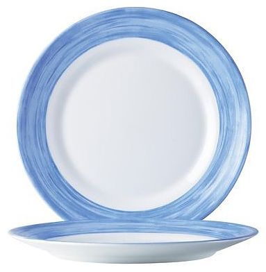 Тарелка Arcoroc Brush C3773 d254мм голубой край