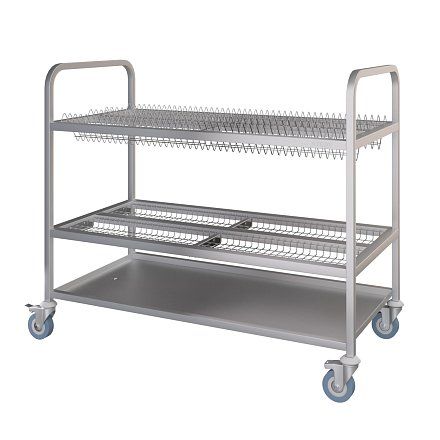 Тележка для тарелок и стаканов Атеси ТТС-Л-2-1200.600-02