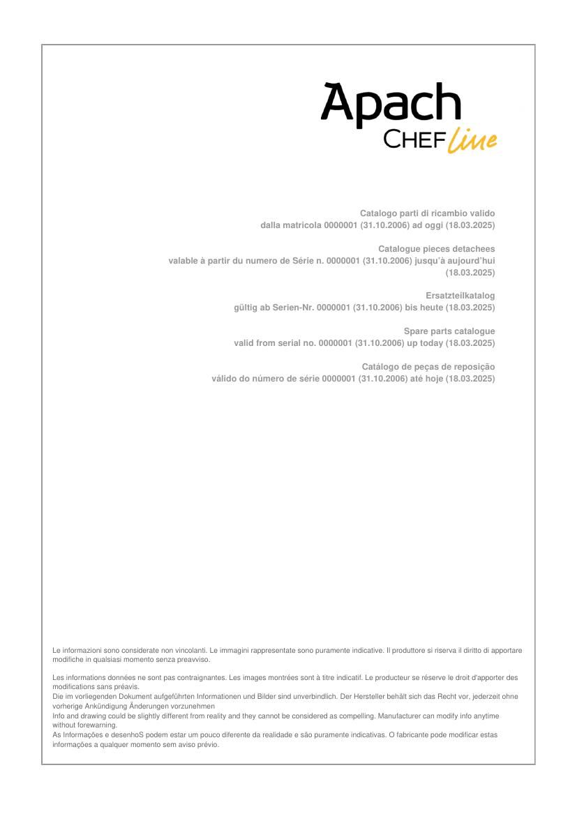 Деталировка Apach Chef Line GLRRG77FEP