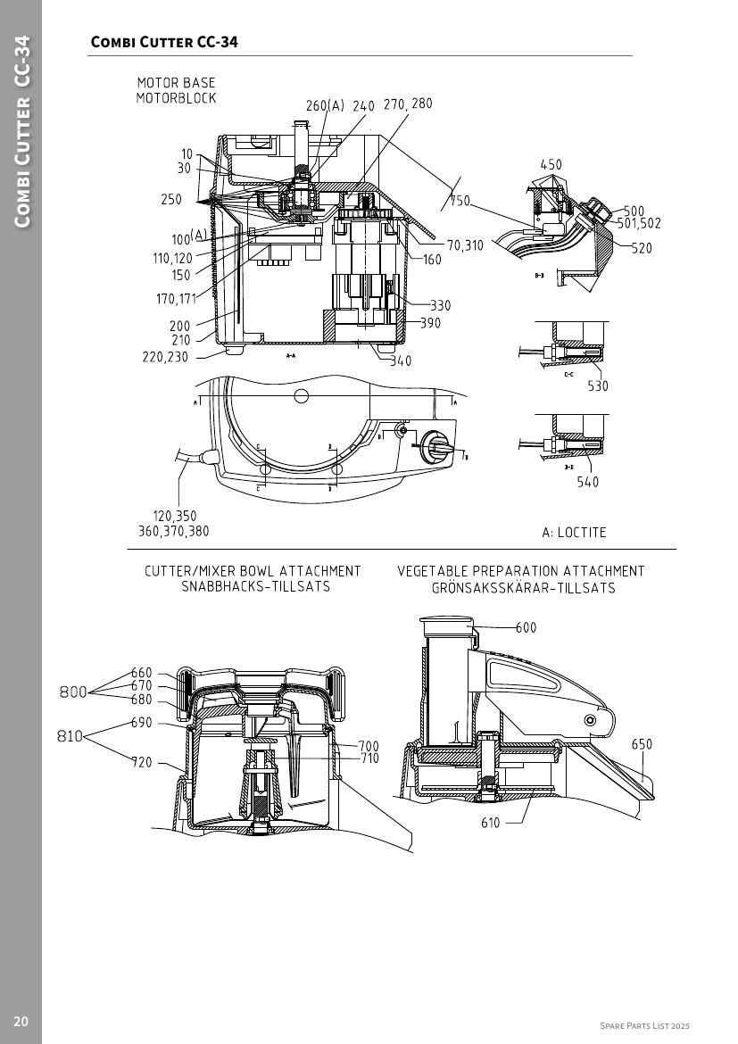 Деталировка Hallde CC-34