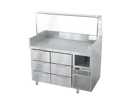 Станция для бургеров и хот-догов Атеси Бавария БХС -1235.700-02-2 (без лайт-бокса)