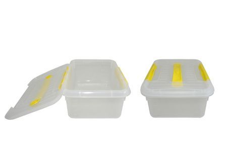 Контейнер для продуктов MGprof 1706 6,0л 30*23*12см с ручкой с желтым зажимом