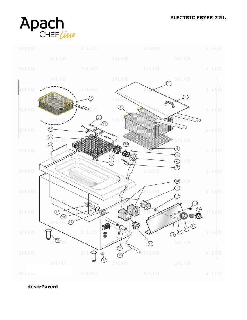 Деталировка Apach Chef Line SLFRIE49S22CS