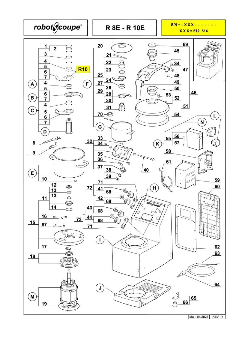Деталировка Robot Coupe R8 21291